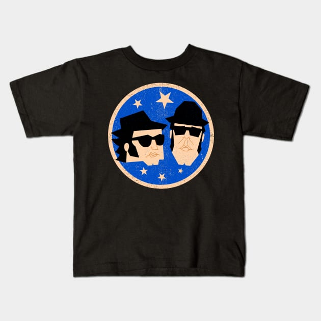 The Blues Boys Kids T-Shirt by Sachpica